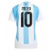 Argentina Lionel Messi #10 Dámské Domácí Dres Copa America 2024 Krátkým Rukávem